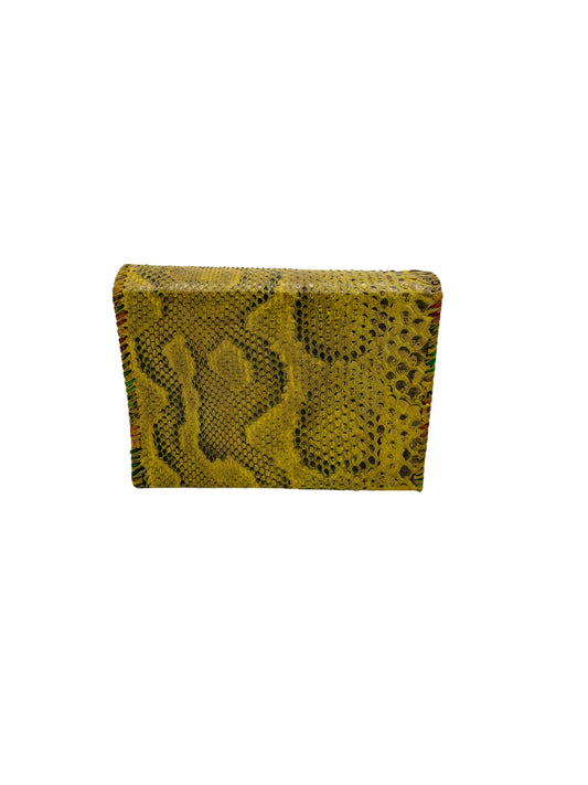 Mini Snake Wallet/Clutch Yellow