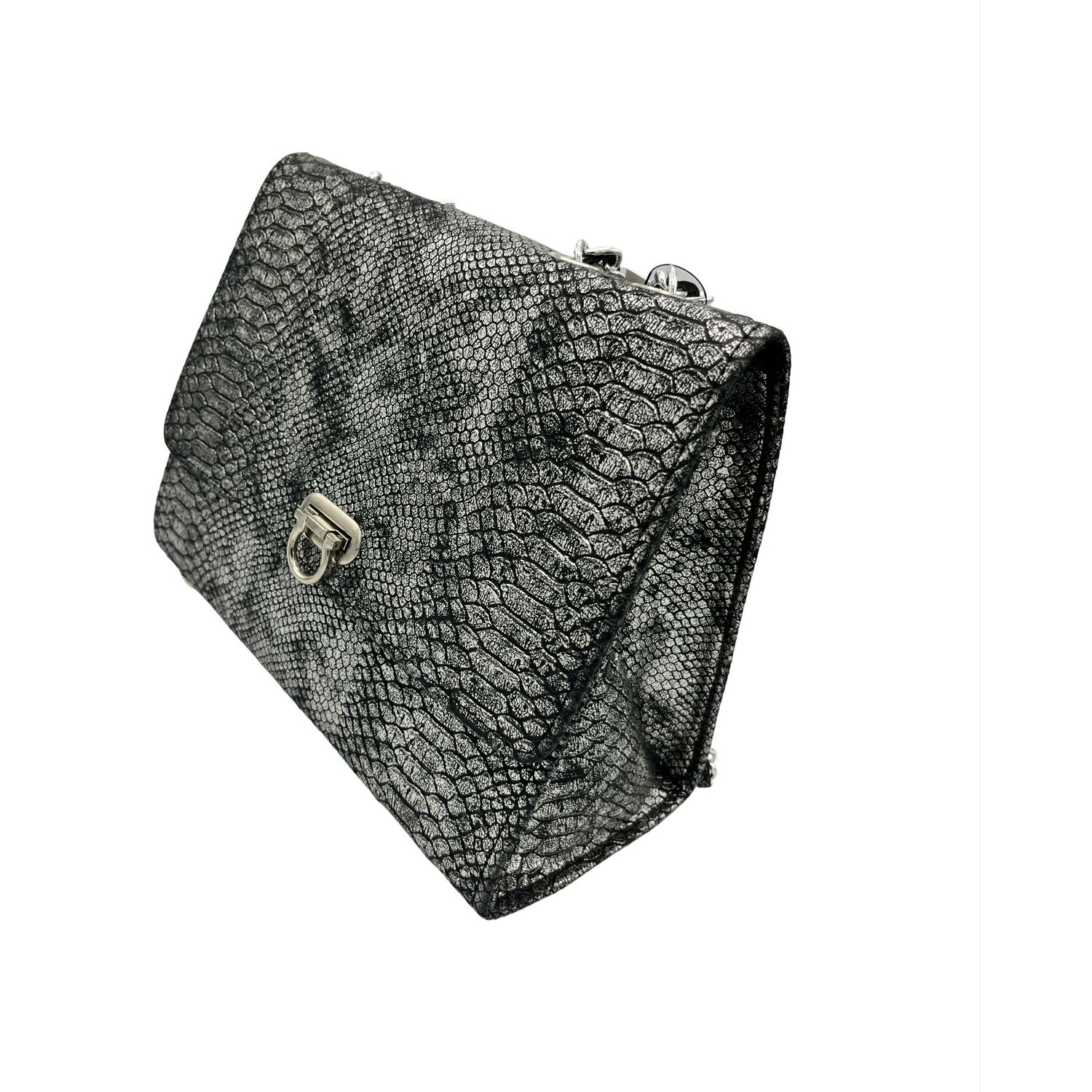 Reptile Print Vegan Leather Bag